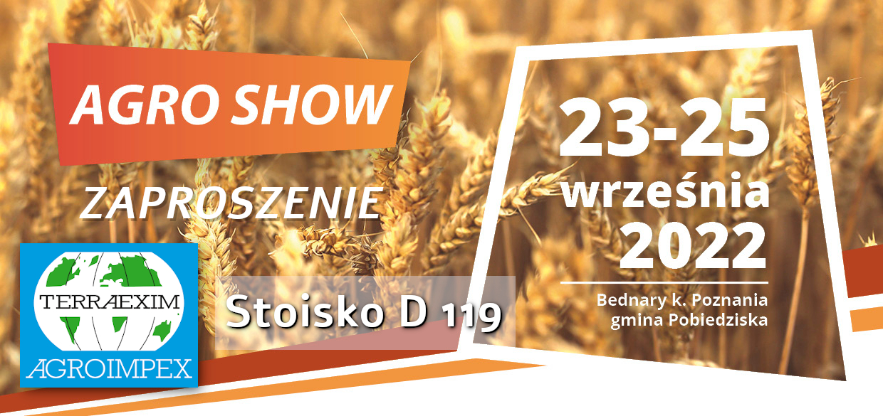 Zaproszenie na wystawę rolniczą AGRO SHOW 2022